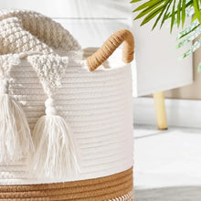 Load image into Gallery viewer, New Eco-friendly cotton laundry basket
