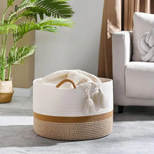 Load image into Gallery viewer, New Eco-friendly cotton laundry basket
