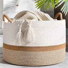 Load image into Gallery viewer, New Eco-friendly cotton laundry basket
