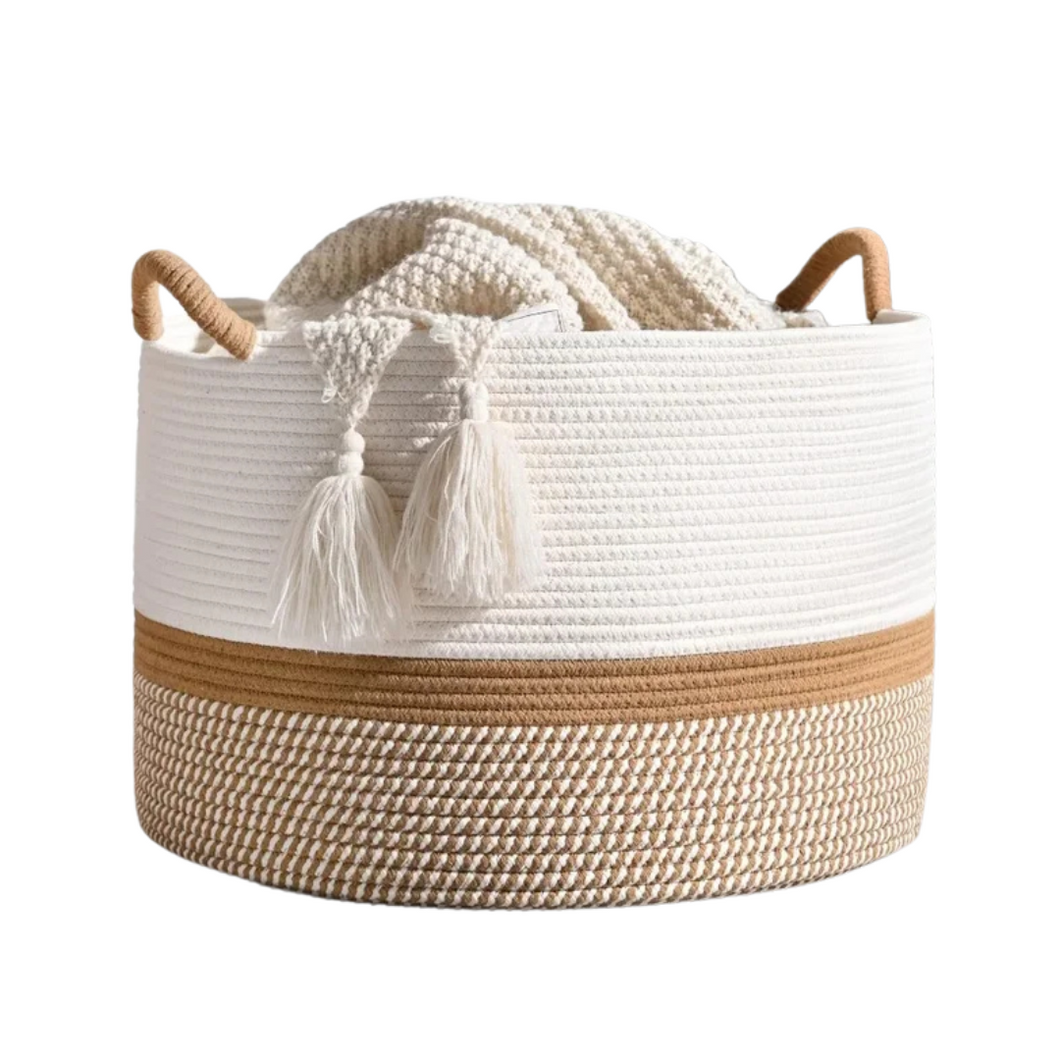 New Eco-friendly cotton laundry basket